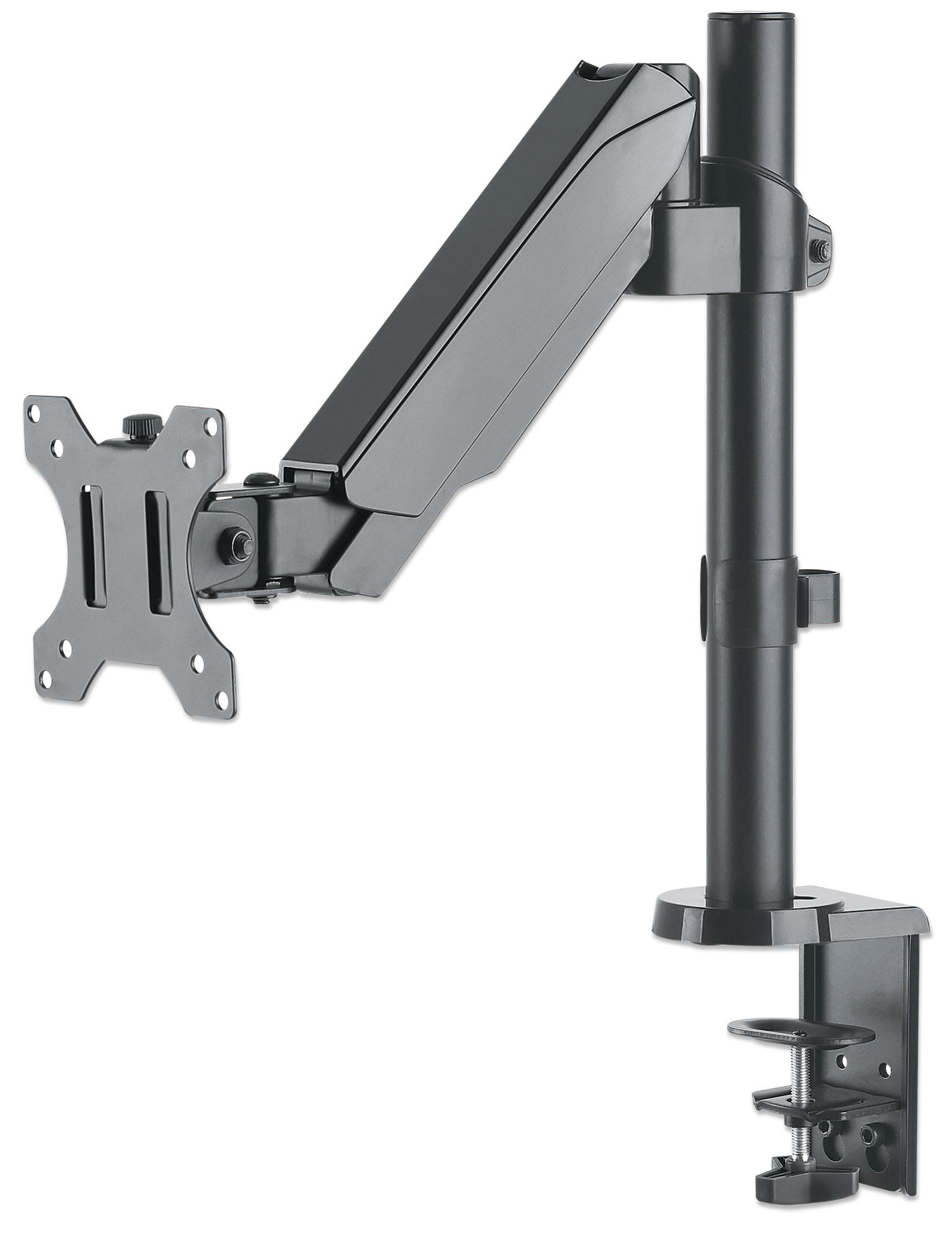 Soporte universal para monitor MANHATTAN  con pistón a gas,  Soporta un monitor de 17